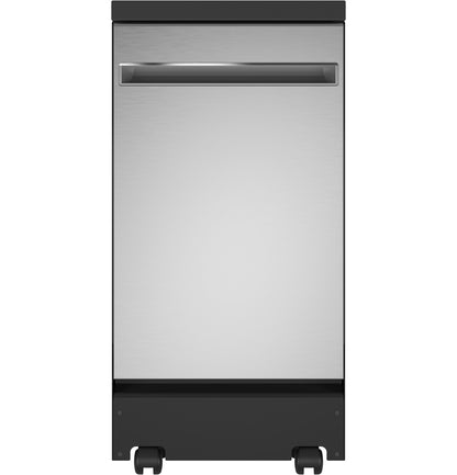 GE APPLIANCES GPT145SSLSS GE® ENERGY STAR® 18" in Stainless Steel Interior Portable Dishwasher with Sanitize Cycle in Stainless Steel - GPT145SSLSS