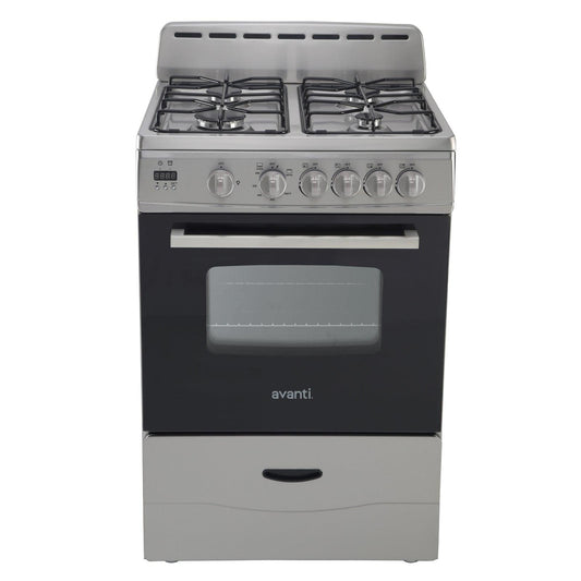 AVANTI GR2416CSS Avanti 24" Gas Range - in Stainless Steel - GR2416CSS