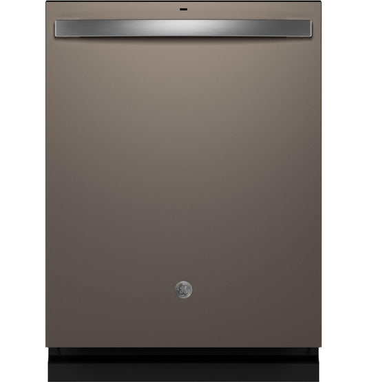 GE APPLIANCES GE Fingerprint Resistant Top Control with in Stainless Steel Interior Dishwasher with Sanitize Cycle Slate - GDT650SMVES