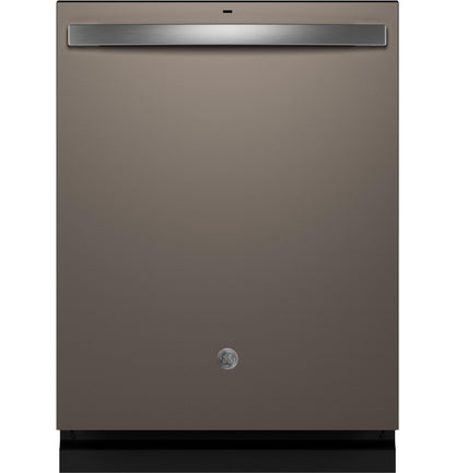 GE APPLIANCES GE Fingerprint Resistant Top Control with in Stainless Steel Interior Dishwasher with Sanitize Cycle Slate - GDT650SMVES
