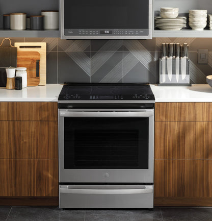 GE APPLIANCES PSS93YPFS GE Profile™ 30" Smart Slide-In Electric Convection Fingerprint Resistant Range with No Preheat Air Fry in Stainless Steel - PSS93YPFS