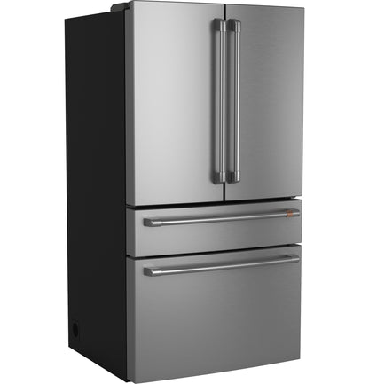 CAFE CJE23DP2WS1 CAFé™ ENERGY STAR® 23.2 Cu. Ft. Smart Counter-Depth 4-Door French-Door Refrigerator With Dual-Dispense AutoFill Pitcher in Stainless Steel - CJE23DP2WS1