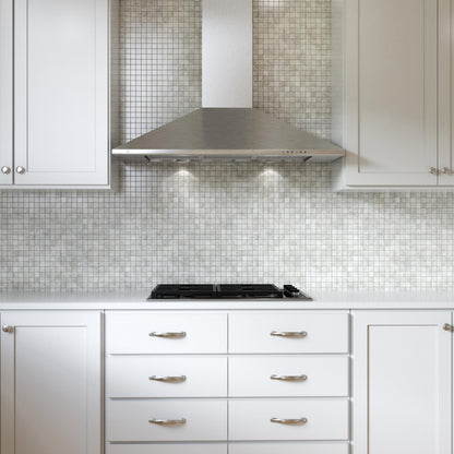 XO APPLIANCE XOB36SC 36" CCC 600/395 CFM Italian Made Wall Mount Chimney Range Hood in Stainless Steel - XOB36SC