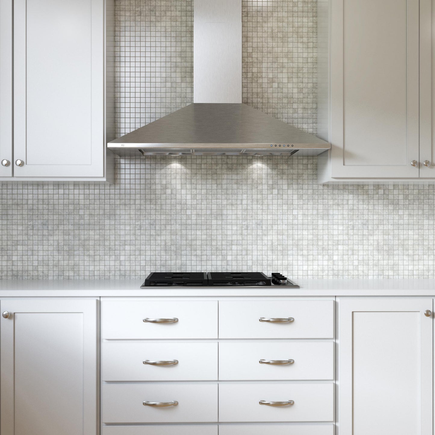 XO APPLIANCE XOB30SC 30" CCC 600/395 CFM Italian Made Wall Mount Chimney Range Hood in Stainless Steel - XOB30SC