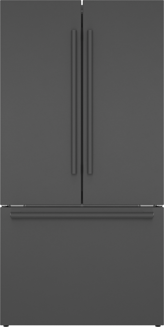 BOSCH B36CT80SNB 800 Series, French Door Bottom freezer, multi door, 36'', Black inox-antifingerprint Black in Stainless Steel - B36CT80SNB