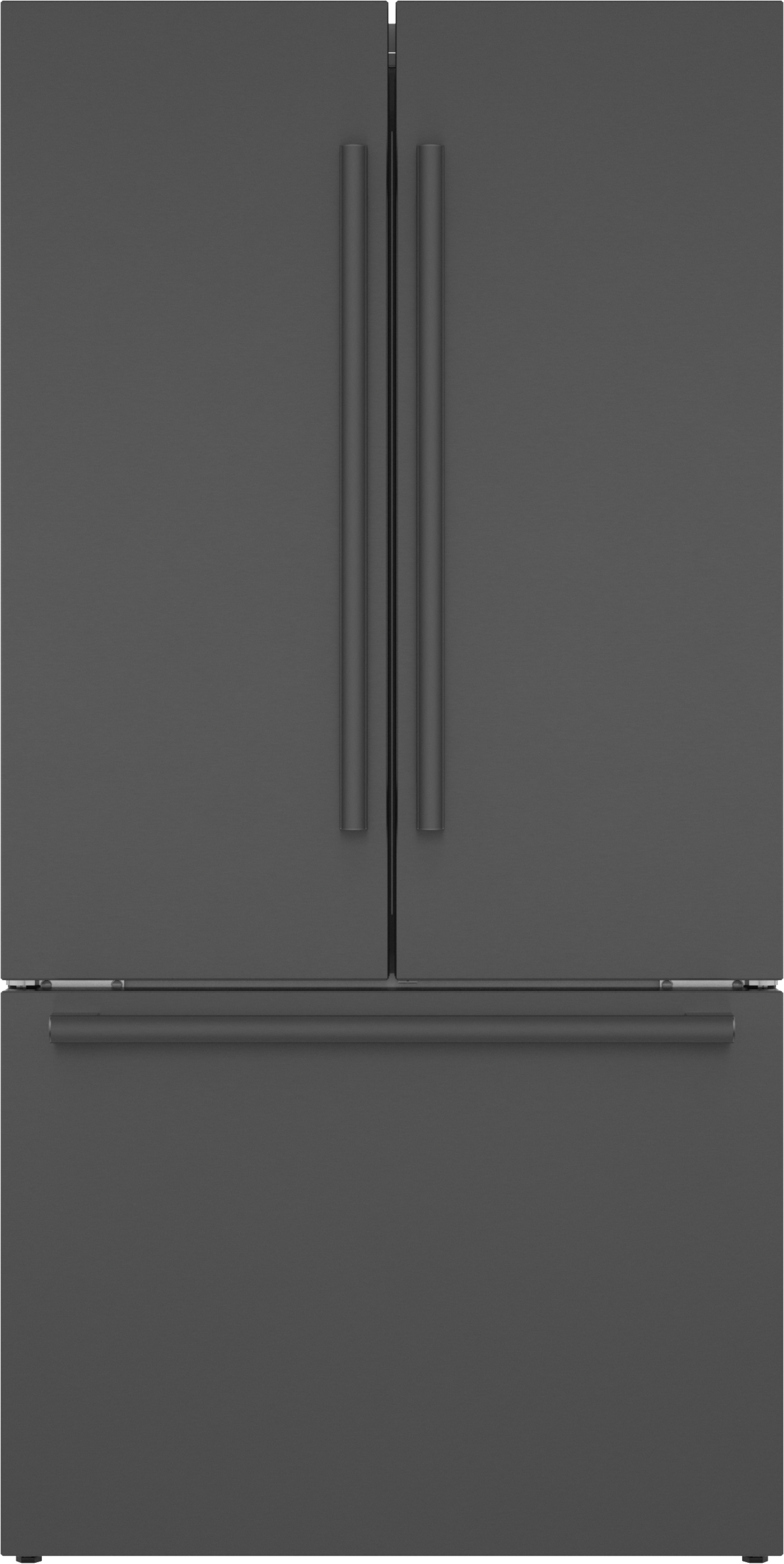 BOSCH B36CT80SNB 800 Series, French Door Bottom freezer, multi door, 36'', Black inox-antifingerprint Black in Stainless Steel - B36CT80SNB
