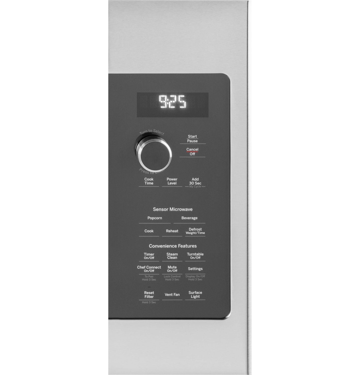 GE APPLIANCES Profile 2.2 Cu. Ft. Over-the-Range Sensor Microwave Oven in Stainless Steel - PVM9225SRSS