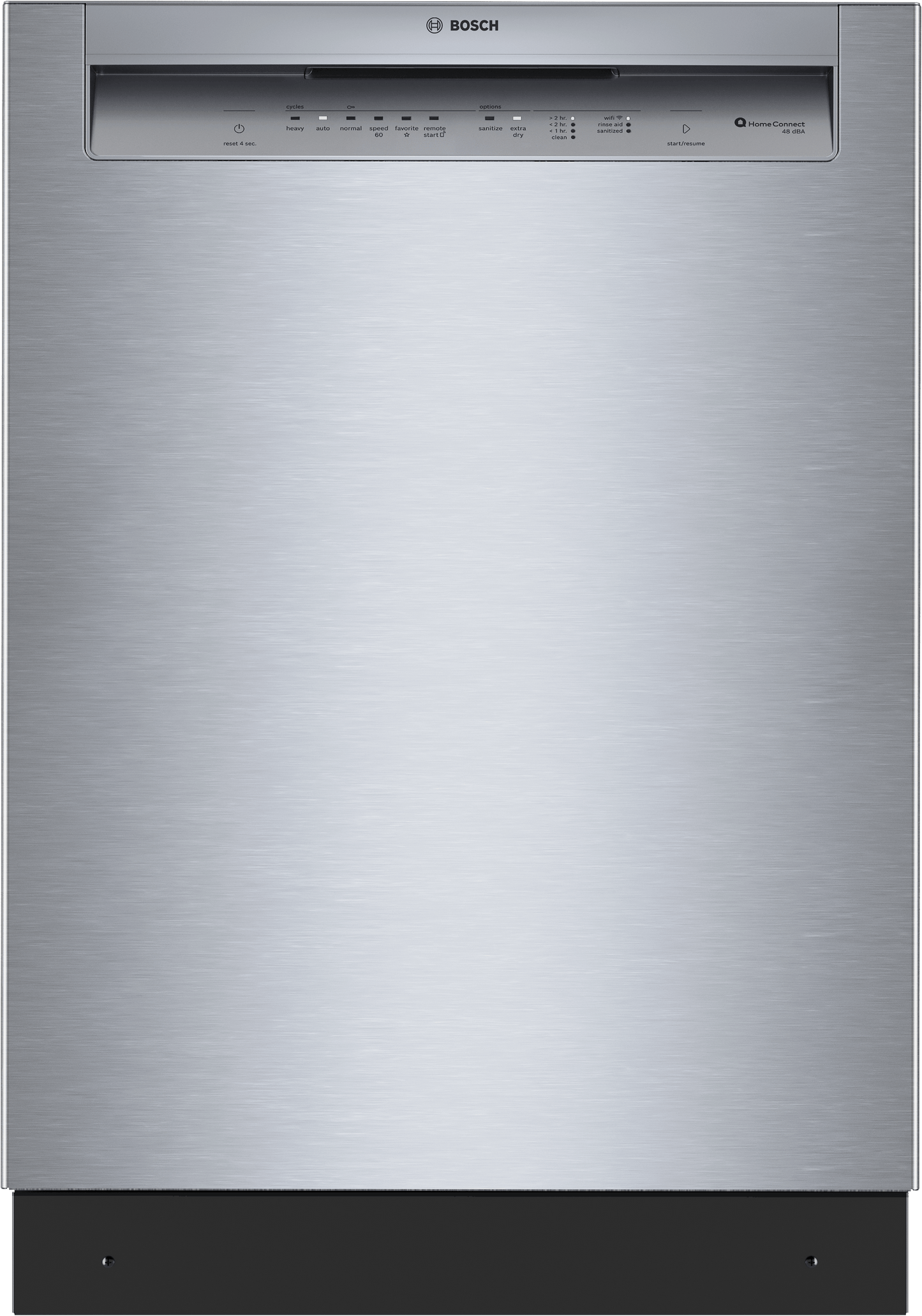 BOSCH SHE43DM5N 300 Recessed Handle, 48 dBA, Standard 3rd Rack, PureDry - SS in Stainless Steel - SHE43DM5N