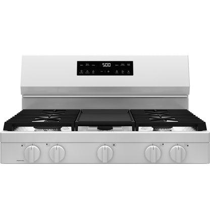 GE APPLIANCES GGF500PVWW GE® 30" Free-Standing Gas Range with Crisp Mode White - GGF500PVWW