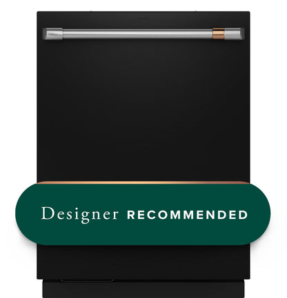 CAFE  CustomFit ENERGY STAR Stainless Interior Smart Dishwasher with Ultra Wash Top Rack and Dual Convection Ultra Dry, LED Lights, 39 dBA Black - CDT888P3VD1