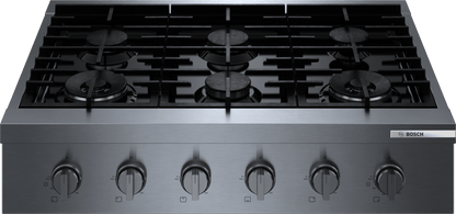 BOSCH RGM8658UC 800 Series, Professional Rangetop, 36 " in Stainless Steel - RGM8658UC