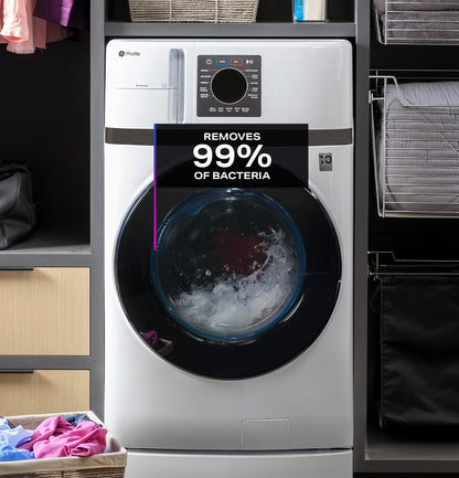 GE APPLIANCES PFQ83HSSWWW GE Profile™ ENERGY STAR® 4.6 cu. ft. Capacity UltraFast Combo with Ventless Inverter Heat Pump Technology Washer/Dryer White - PFQ83HSSWWW