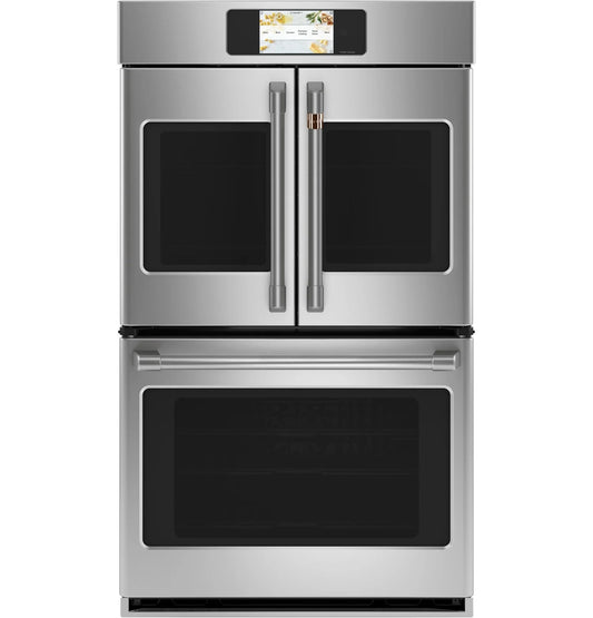 CAFE  CAFéProfessional Series 30" Smart Built-In Convection French-Door Double Wall Oven in Stainless Steel - CTD90FP2NS1