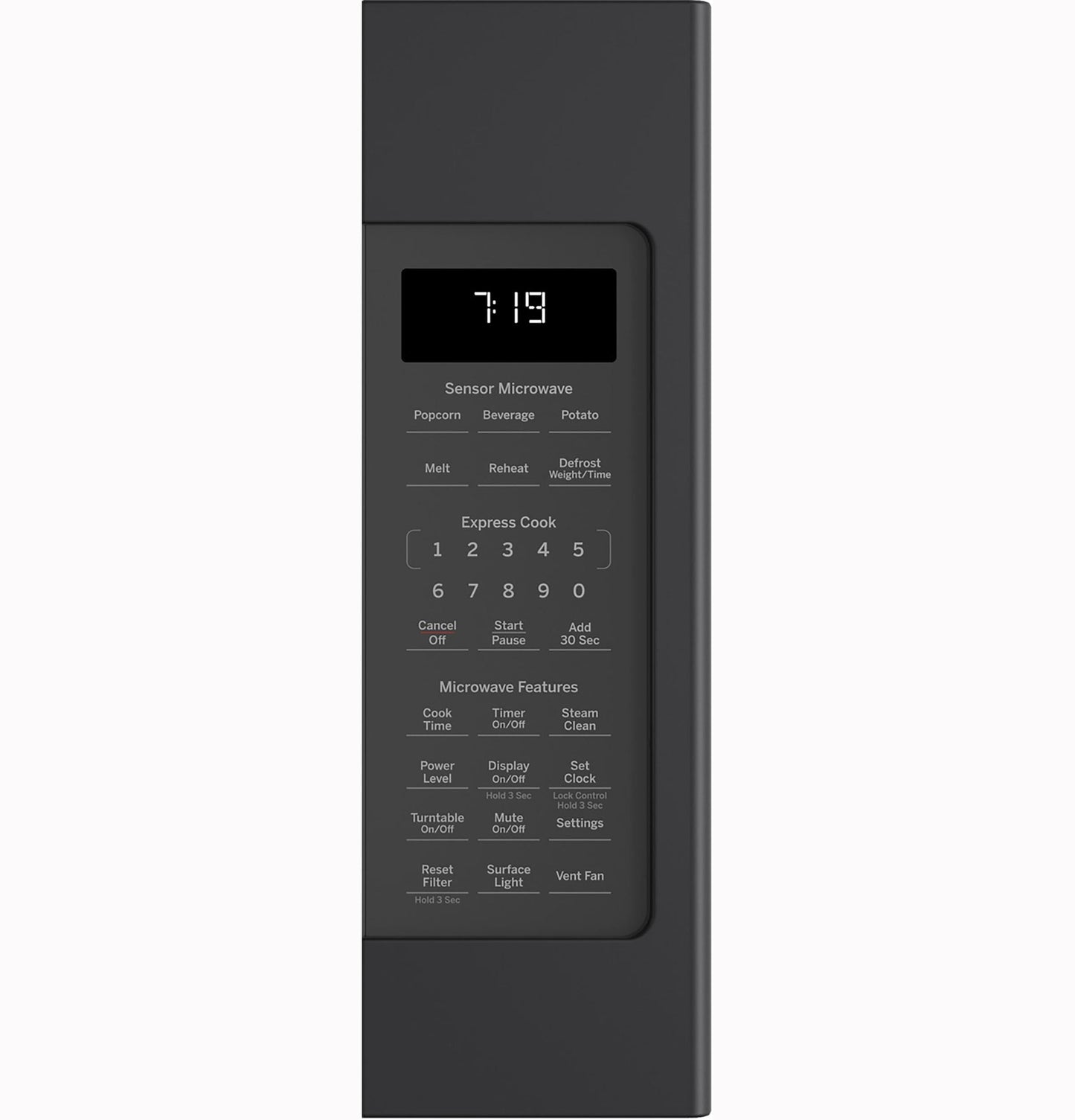 GE APPLIANCES 1.9 Cu. Ft. Over-the-Range Sensor Microwave Oven Black Slate - JVM7195FLDS