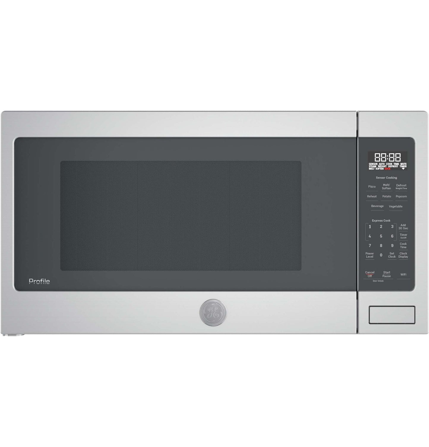 GE APPLIANCES Profile 2.2 Cu. Ft. Countertop Sensor Microwave Oven in Stainless Steel - PCST22U1WSS