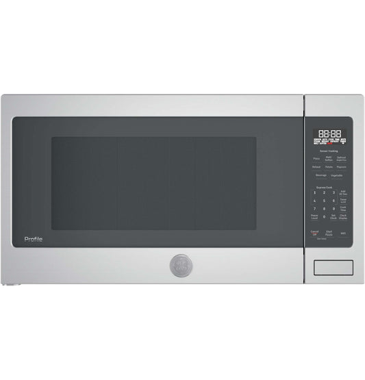 GE APPLIANCES Profile 2.2 Cu. Ft. Countertop Sensor Microwave Oven in Stainless Steel - PCST22U1WSS