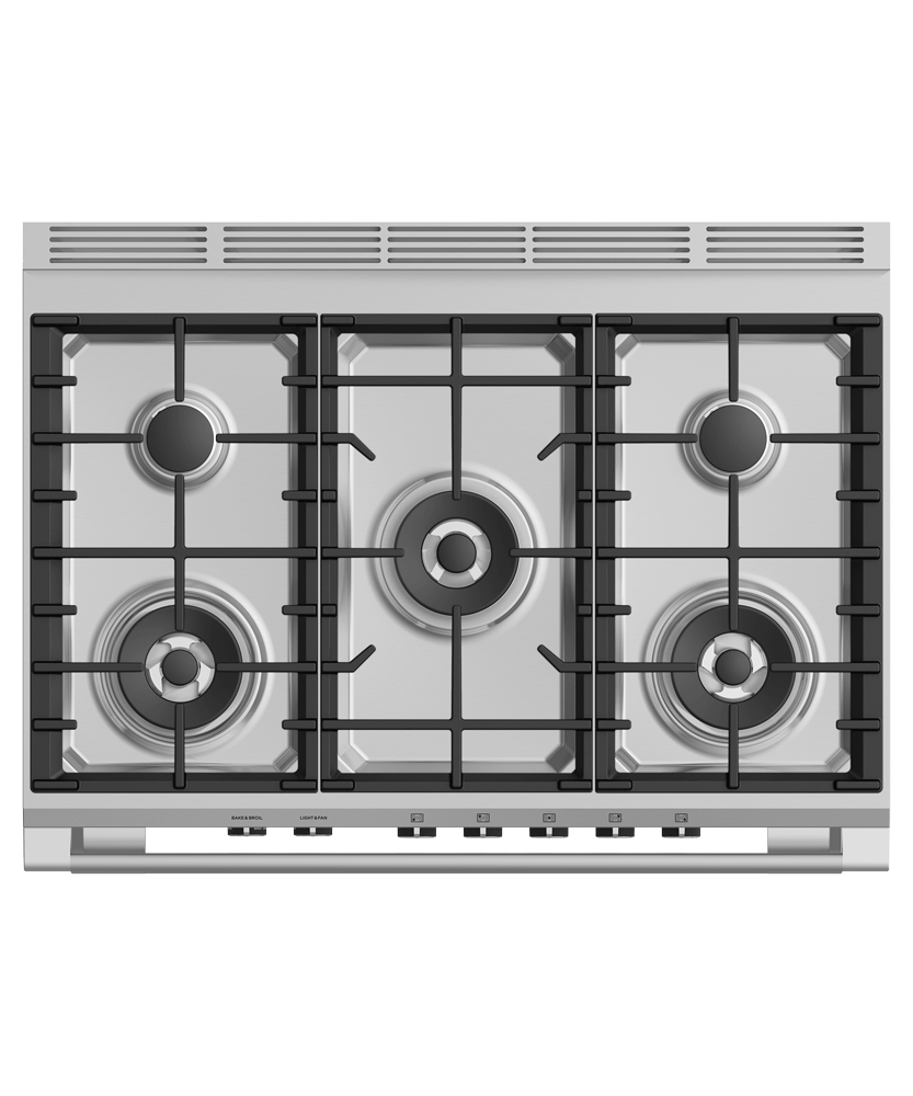 FISHER & PAYKEL OR36SCG4X1 36" Series 7 Classic 5 Burner Gas Range in Stainless Steel - OR36SCG4X1