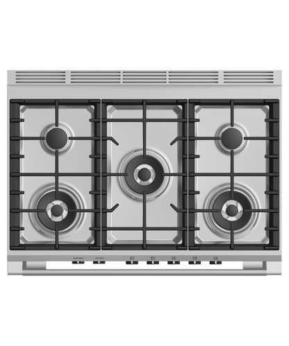 FISHER & PAYKEL OR36SCG4X1 36" Series 7 Classic 5 Burner Gas Range in Stainless Steel - OR36SCG4X1