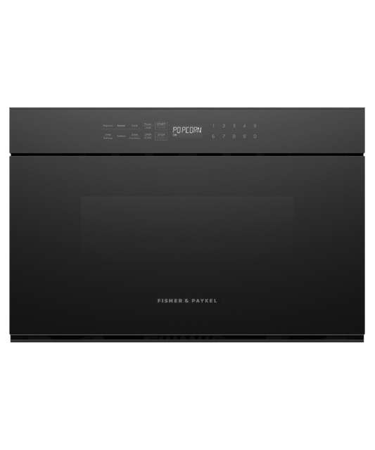 FISHER & PAYKEL OMD24SDB1 24" Series 7 Contemporary Microwave Drawer Black - OMD24SDB1