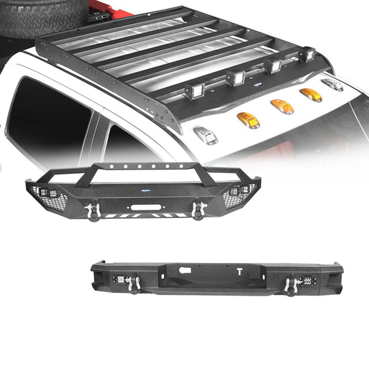 Hooke Road Front Bumper / Back Bumper / Roof Rack(14-21 Toyota Tundra Crewmax) - HE.5000A&HE.5000B&HE.5003&HE.5004