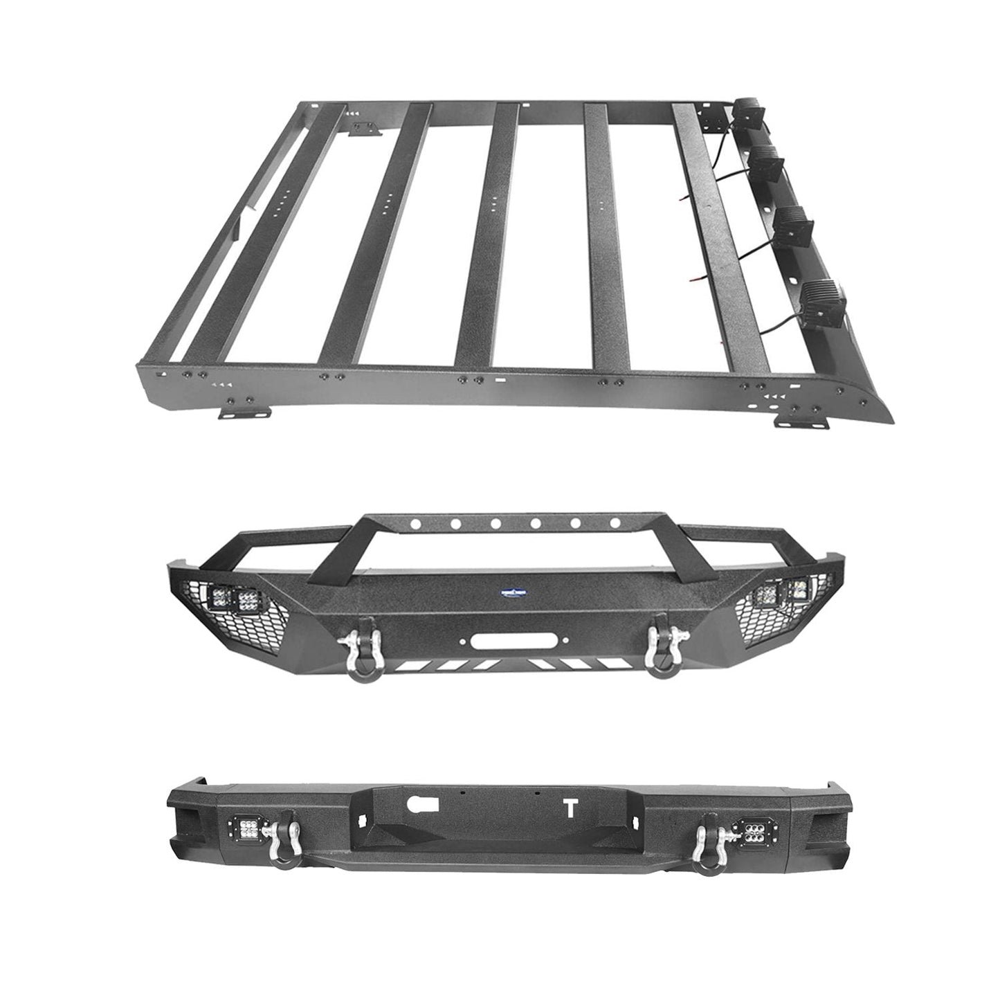 Hooke Road Front Bumper / Back Bumper / Roof Rack(14-21 Toyota Tundra Crewmax) - HE.5000A&HE.5000B&HE.5003&HE.5004
