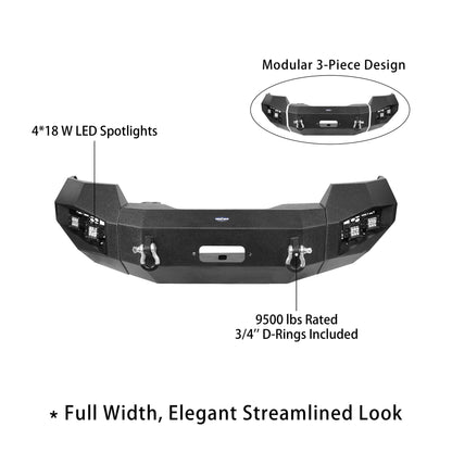 Hooke Road HR Front Bumper (04-08 Ford F-150) - HE.8000A+HE.8000B