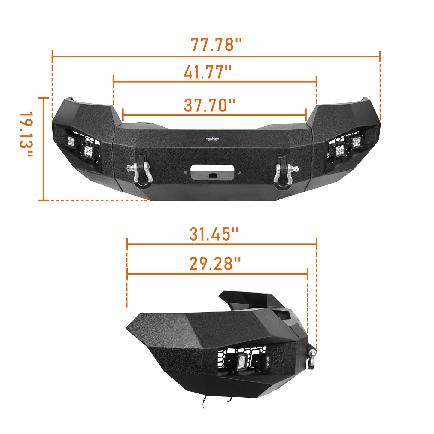 Hooke Road HR Front Bumper (04-08 Ford F-150) - HE.8000A+HE.8000B