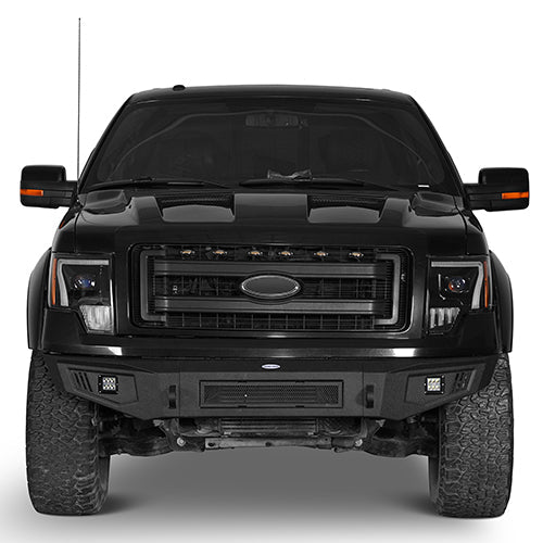Hooke Road Full-Width Front Bumper & Rear Bumper Back Bumper(09-14 Ford F-150, Excluding Raptor)