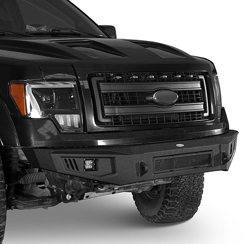 Hooke Road Full-Width Front Bumper & Rear Bumper Back Bumper(09-14 Ford F-150, Excluding Raptor)