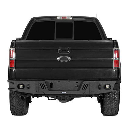 Hooke Road Full-Width Front Bumper & Rear Bumper Back Bumper(09-14 Ford F-150, Excluding Raptor)