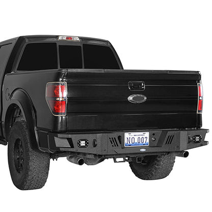 Hooke Road Full-Width Front Bumper & Rear Bumper Back Bumper(09-14 Ford F-150, Excluding Raptor)