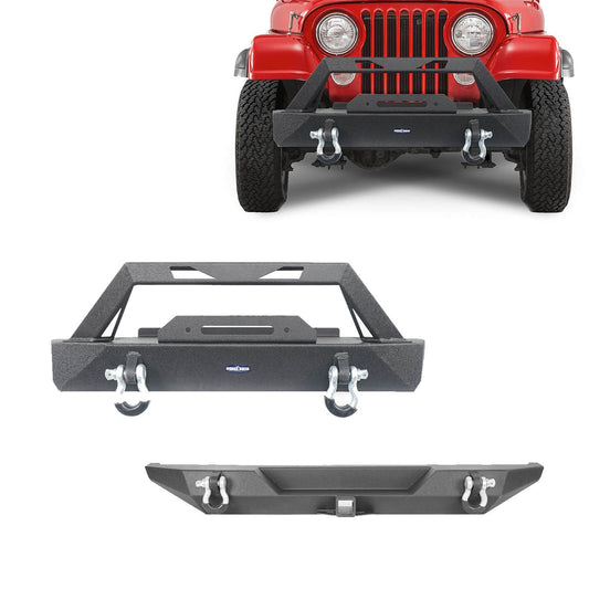 Hooke Road Front Bumper & Rear Bumper (76-86 Jeep Wrangler CJ5&CJ7) - HE.9015&HE.9016