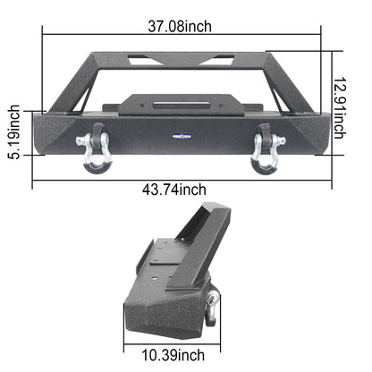 Hooke Road Front Bumper & Rear Bumper (76-86 Jeep Wrangler CJ5&CJ7) - HE.9015&HE.9016