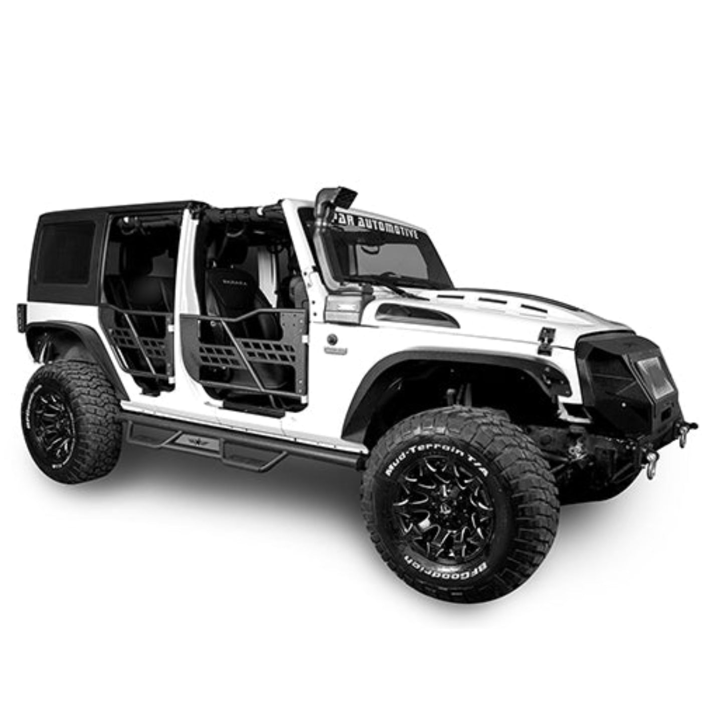 Hooke Road Front Bumper / Rear Bumper / Side Steps(07-18 Jeep Wrangler JK) - HE.2010-1&HE.3018-1&HE.2030