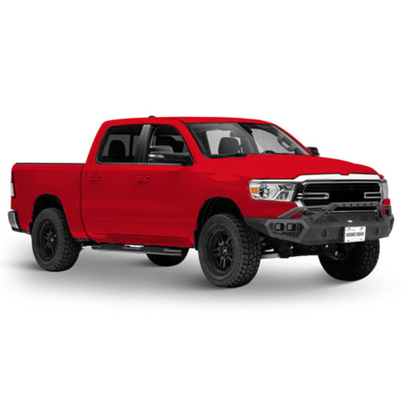 Hooke Road Front Bumper for 2019-2024 Ram 1500 (Excluding EcoDiesel, Rebel & TRX) - HE.6036A&HE.6036B