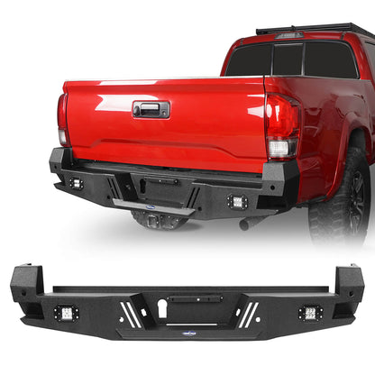 Hooke Road HR Front & Rear Bumpers Combo(16-23 Toyota Tacoma 3rd Gen) - HE.4204&HE.4202