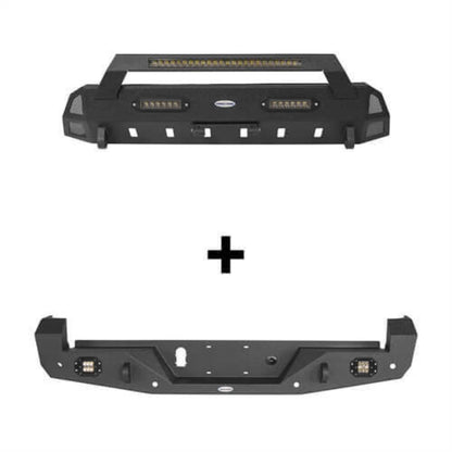 Hooke Road Front & Rear Bumpers Combo(16-23 Toyota Tacoma 3rd Gen) - HE.4203&HE.4200-1