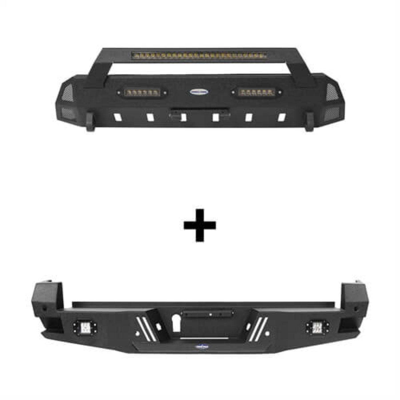 Hooke Road HR Front & Rear Bumpers Combo(16-23 Toyota Tacoma 3rd Gen) - HE.4204&HE.4203