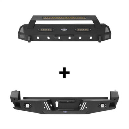 Hooke Road HR Front & Rear Bumpers Combo(16-23 Toyota Tacoma 3rd Gen) - HE.4204&HE.4203