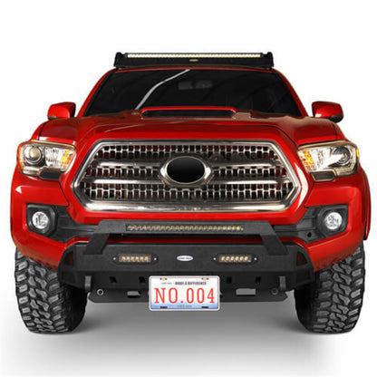 Hooke Road HR Front & Rear Bumpers Combo(16-23 Toyota Tacoma 3rd Gen) - HE.4204&HE.4203