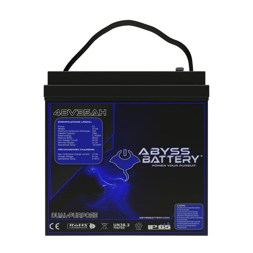 Abyss Battery 48v 35ah Gc2 Lithium Golf Cart Battery - AB-48V35-BT