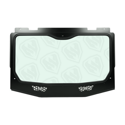 Moto Armor Polaris RZR XP Full Glass Windshield - MA-RZXP-WS-GLS-BLK-Y