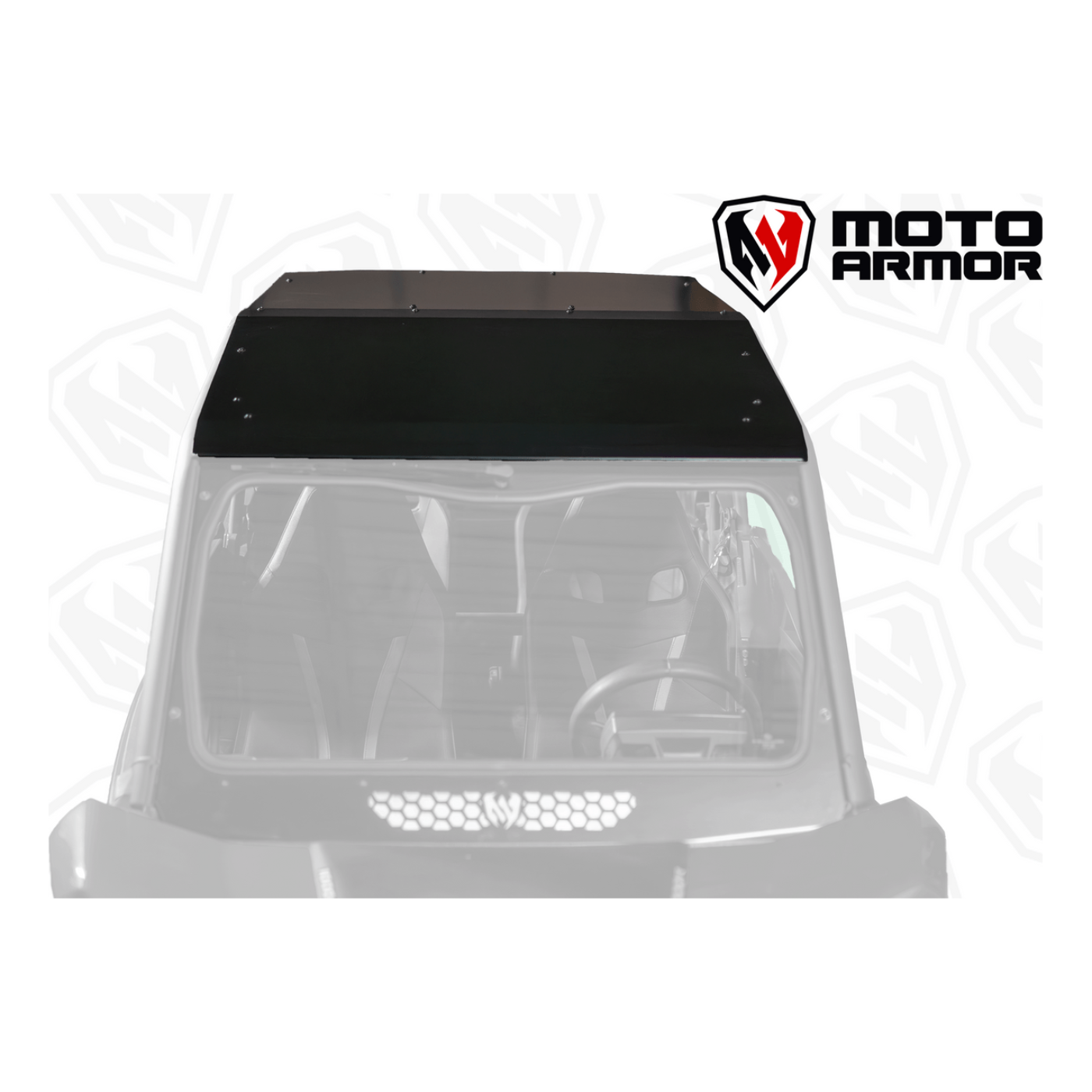 Moto Armor Can Am Commander MAX / Maverick MAX Aluminum Roof - MA-COM-RF-4-AL-BLK