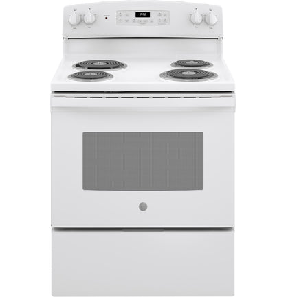 GE APPLIANCES 30" Free-Standing Self-Clean Electric Range White - JB256DMWW