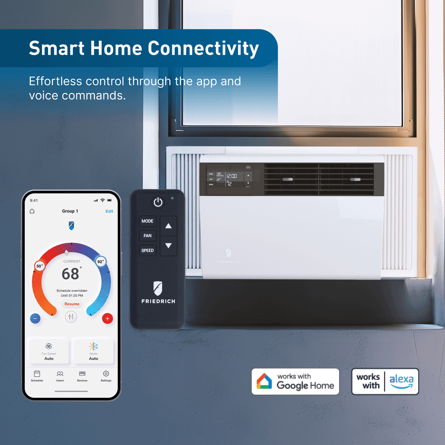 FRIEDRICH KCVL36B30A Friedrich K hl Inverter 36,000 BTU 230V Smart Window/Wall Air Conditioner - Cool only