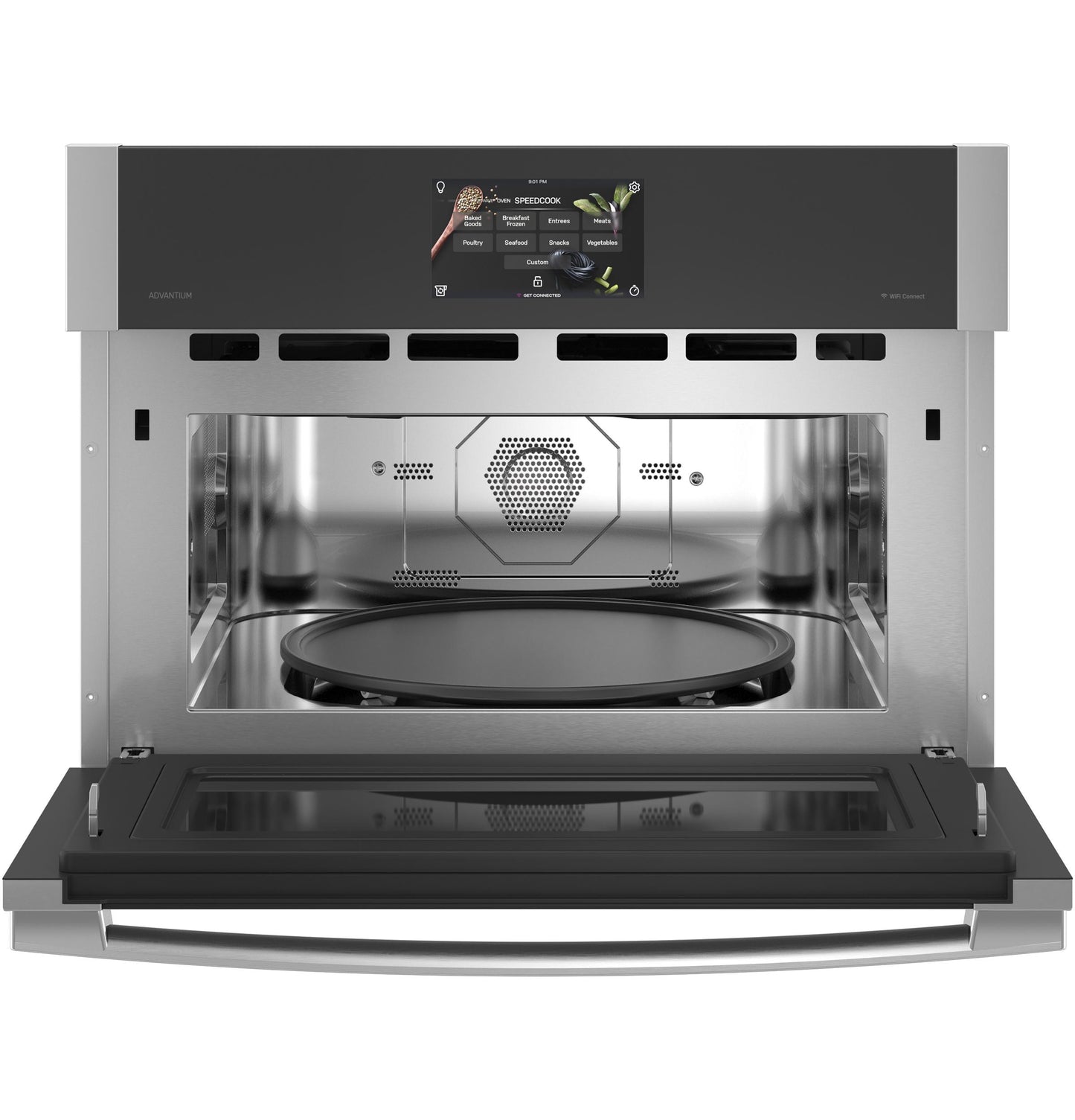 GE APPLIANCES GE Profile 27" Single Wall Oven with 120V Advantium Technology in Stainless Steel - PSB9100SVSS