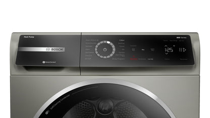 BOSCH WQB245AXUC 800 Series, heat pump dryer, Silver inox Silver