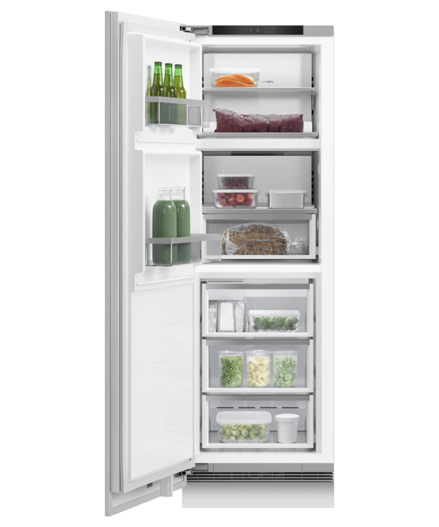 FISHER & PAYKEL RS2474F3LJ1 24" Series 9 Integrated Triple Zone Freezer Custom Panel Ready - RS2474F3LJ1