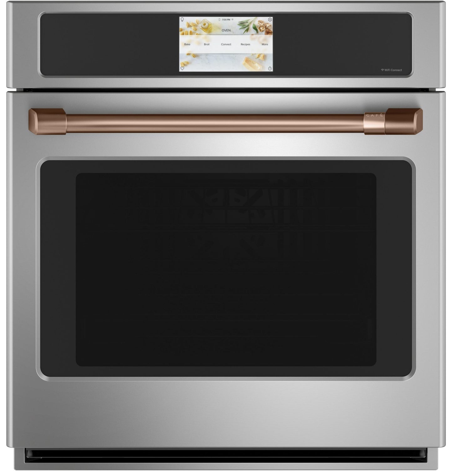 CAFE 27" Smart Single Wall Oven with Convection in Stainless Steel - CKS70DP2NS1