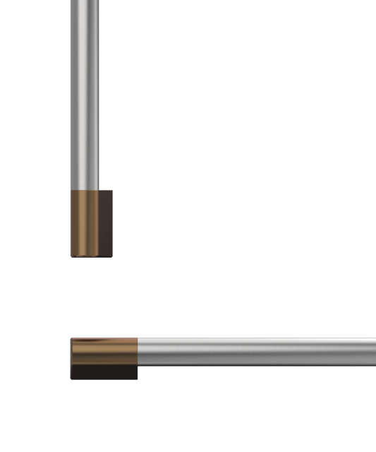 FISHER & PAYKEL AHP3RD3684WDC Professional Round Flush Handle Kit for Integrated Refrigerator Freezer, 36" - AHP3RD3684WDC